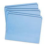 Smead Reinforced Top Tab Colored File Folders, Straight Tab, Letter Size, Blue, 100/Box view 4