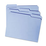 Smead Reinforced Top Tab Colored File Folders, 1/3-Cut Tabs, Letter Size, Blue, 100/Box view 5