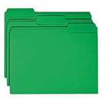 Smead Reinforced Top Tab Colored File Folders, 1/3-Cut Tabs, Letter Size, Green, 100/Box view 2
