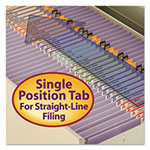 Smead Reinforced Top Tab Colored File Folders, Straight Tab, Letter Size, Lavender, 100/Box view 4