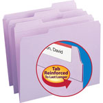 Smead Reinforced Top Tab Colored File Folders, 1/3-Cut Tabs, Letter Size, Lavender, 100/Box view 3