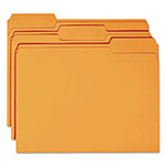 Smead Reinforced Top Tab Colored File Folders, 1/3-Cut Tabs, Letter Size, Orange, 100/Box view 1
