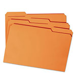 Smead Reinforced Top Tab Colored File Folders, 1/3-Cut Tabs, Letter Size, Orange, 100/Box view 2