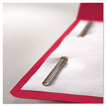 Smead Top Tab Colored 2-Fastener Folders, 1/3-Cut Tabs, Letter Size, Red, 50/Box view 1