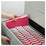 Smead Colored File Folders, 1/3-Cut Tabs, Letter Size, Red, 100/Box view 3