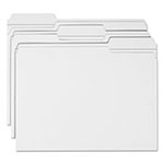 Smead Reinforced Top Tab Colored File Folders, 1/3-Cut Tabs, Letter Size, White, 100/Box view 1