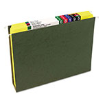 Smead Reinforced Top Tab Colored File Folders, Straight Tab, Letter Size, Yellow, 100/Box view 2