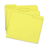 Smead Colored File Folders, 1/3-Cut Tabs, Letter Size, Yellow, 100/Box view 2