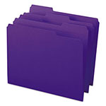 Smead Reinforced Top Tab Colored File Folders, 1/3-Cut Tabs, Letter Size, Purple, 100/Box view 4