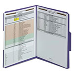 Smead Top Tab Colored 2-Fastener Folders, 1/3-Cut Tabs, Letter Size, Purple, 50/Box view 1