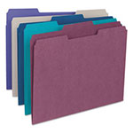 Smead Colored File Folders, 1/3-Cut Tabs, Letter Size, Purple, 100/Box view 1