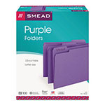 Smead Colored File Folders, 1/3-Cut Tabs, Letter Size, Purple, 100/Box view 3