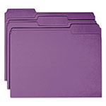 Smead Colored File Folders, 1/3-Cut Tabs, Letter Size, Purple, 100/Box view 5