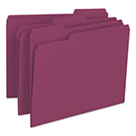 Smead Colored File Folders, 1/3-Cut Tabs, Letter Size, Maroon, 100/Box view 4