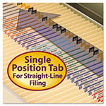 Smead Top Tab 1-Fastener Folders, Straight Tab, Letter Size, 11 pt. Manila, 50/Box view 5