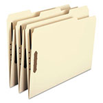 Smead Top Tab 2-Fastener Folders, 1/3-Cut Tabs, Letter Size, 11 pt. Manila, 50/Box view 1