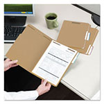 Smead Top Tab 2-Fastener Folders, 1/3-Cut Tabs, Letter Size, 11 pt. Kraft, 50/Box view 1