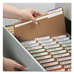 Smead Top Tab 2-Fastener Folders, 1/3-Cut Tabs, Letter Size, 11 pt. Kraft, 50/Box view 4