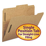 Smead Top Tab 2-Fastener Folders, 2/5-Cut Tabs, Right of Center, Letter Size, 11 pt. Kraft, 50/Box view 4