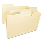 Smead SuperTab Top Tab File Folders, 1/3-Cut Tabs, Legal Size, 11 pt. Manila, 100/Box view 2