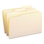Smead Reinforced Tab Manila File Folders, 1/3-Cut Tabs, Legal Size, 11 pt. Manila, 100/Box view 1