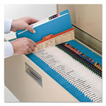 Smead Reinforced Top Tab Colored File Folders, Straight Tab, Legal Size, Blue, 100/Box view 2