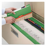 Smead Reinforced Top Tab Colored File Folders, Straight Tab, Legal Size, Green, 100/Box view 4