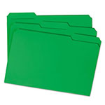 Smead Reinforced Top Tab Colored File Folders, 1/3-Cut Tabs, Legal Size, Green, 100/Box view 1