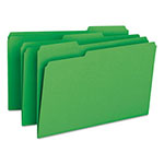 Smead Colored File Folders, 1/3-Cut Tabs, Legal Size, Green, 100/Box view 1