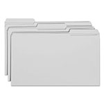 Smead Reinforced Top Tab Colored File Folders, 1/3-Cut Tabs, Legal Size, Gray, 100/Box view 3