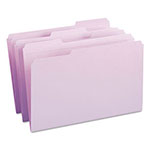 Smead Reinforced Top Tab Colored File Folders, 1/3-Cut Tabs, Legal Size, Lavender, 100/Box view 1
