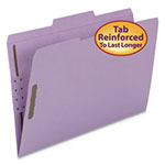 Smead Top Tab Colored 2-Fastener Folders, 1/3-Cut Tabs, Legal Size, Lavender, 50/Box view 2