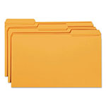 Smead Reinforced Top Tab Colored File Folders, 1/3-Cut Tabs, Legal Size, Orange, 100/Box view 2