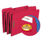 Smead Top Tab Colored 2-Fastener Folders, 1/3-Cut Tabs, Legal Size, Red, 50/Box orginal image