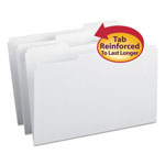Smead Reinforced Top Tab Colored File Folders, 1/3-Cut Tabs, Legal Size, White, 100/Box orginal image