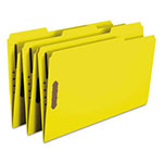Smead Top Tab Colored 2-Fastener Folders, 1/3-Cut Tabs, Legal Size, Yellow, 50/Box view 4