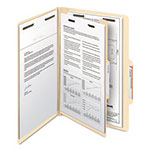 Smead Manila Four- and Six-Section Top Tab Classification Folders, 1 Divider, Legal Size, Manila, 10/Box view 5
