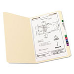 Smead Top Tab 1-Fastener Folders, Straight Tab, Legal Size, 11 pt. Manila, 50/Box view 4