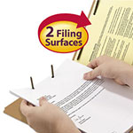 Smead Top Tab 2-Fastener Folders, 2/5-Cut Tabs, Right of Center, Legal Size, 11 pt. Kraft, 50/Box view 3