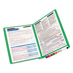 Smead Heavyweight Colored End Tab Folders with Two Fasteners, Straight Tab, Letter Size, Green, 50/Box view 3