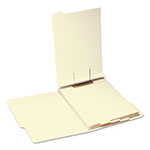 Smead Stackable Folder Dividers w/ Fasteners, 1/5-Cut End Tab, Letter Size, Manila, 50/Pack view 2