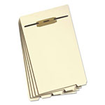 Smead Stackable Folder Dividers w/ Fasteners, 1/5-Cut End Tab, Legal Size, Manila, 50/Pack view 1
