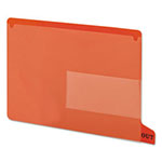 Smead Colored Poly Out Guides with Pockets, 1/3-Cut End Tab, Out, 8.5 x 11, Red, 25/Box view 1