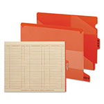 Smead Colored Poly Out Guides with Pockets, 1/3-Cut End Tab, Out, 8.5 x 11, Red, 25/Box view 3