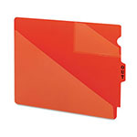 Smead End Tab Poly Out Guides, Two-Pocket Style, 1/3-Cut End Tab, Out, 8.5 x 11, Red, 50/Box view 1