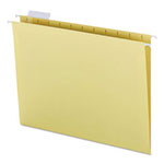 Smead Colored Hanging File Folders, Letter Size, 1/5-Cut Tab, Yellow, 25/Box view 1