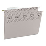 Smead TUFF Hanging Folders with Easy Slide Tab, Letter Size, 1/3-Cut Tab, Steel Gray, 18/Box view 1