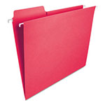 Smead FasTab Hanging Folders, Letter Size, 1/3-Cut Tab, Red, 20/Box view 1