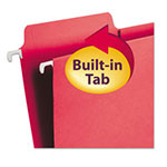 Smead FasTab Hanging Folders, Letter Size, 1/3-Cut Tab, Red, 20/Box view 2