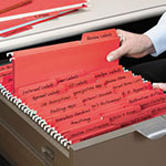 Smead FasTab Hanging Folders, Letter Size, 1/3-Cut Tab, Red, 20/Box view 4